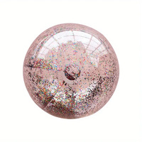 Ballon de plage gonflable transparent en PVC avec paillettes de 16 ou 24 pouces pour enfants, sports nautiques en plein air, ballons gonflables, jouets