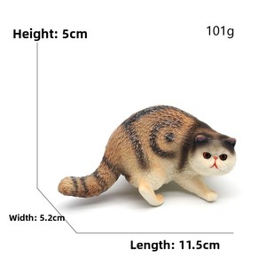 Figura de PVC del Gato Garfield, Modelo Realista, Juguete Educativo para el Desarrollo Cognitivo, Regalo de Aprendizaje Temprano, Decoración de Escritorio - Product Image 2