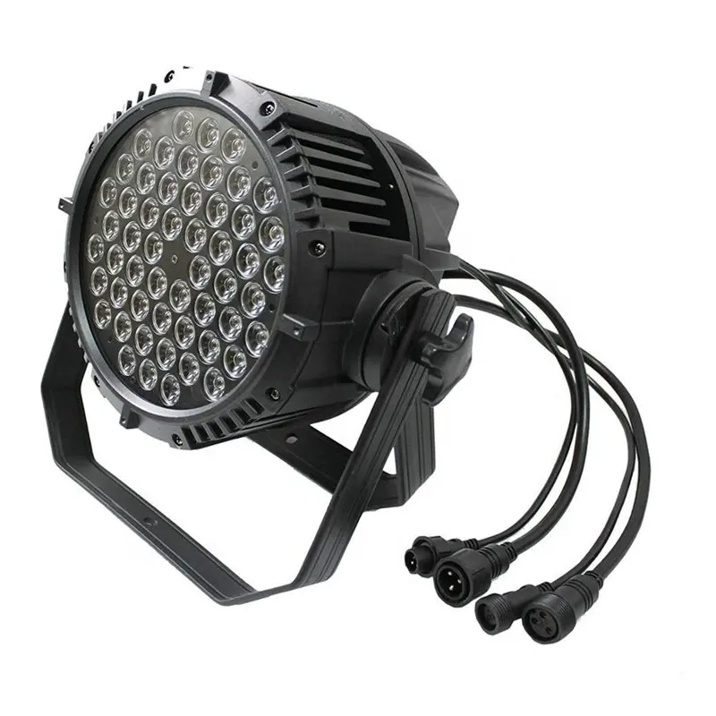 54x3w Waterproof outdoor Par 64 LED RGBW Par Effect light DMX512 Disco DJ Stage Lighting