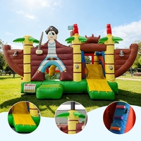 Castillos Inflables para Exteriores, Nuevo Diseño, Combinación Pirata, Casa Inflable, Casa Pequeña Inflable