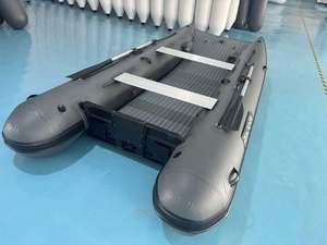 เรือยางเป่าลม Reachsea PVC <span class=keywords><strong>สี</strong></span><span class=keywords><strong>เทา</strong></span>เข้ม แบบ Catamaran พื้น EVA รองรับ 5 คน ขนาด 12.5 ฟุต พร้อมหลังคา ขายดีที่สุด - Product Image 3