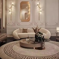 Hochwertiges Premium-Samt-Designer-Sofa-Set für Luxus-Wohnzimmer, Eckige Sektionalmöbel für Villen-Anwendungen
