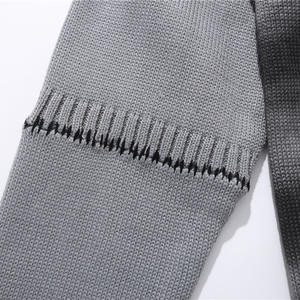 סוודר סריג לגברים עם הדפס גרפיטי בהתאמה אישית, שירות ייצור סריגים לגברים, MOQ נמוך - Product Image 3