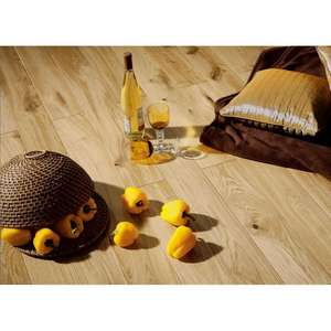 Plancher en chêne blanc huilé massif de 18 mm, plancher en bois d'ingénierie avec nœuds, 0,99 m2 pour usage intérieur - Product Image 1