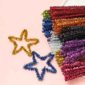 Colored Glitter Pipe <b>Cleaners</b> Middle Size <b>Plastic</b> DIY Craft Supplies For Children Educational Projects Party Decorations - Product Image 1