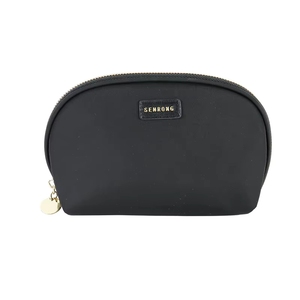 Gold Metal Zipper Logo Cotton Canvas Travel <b>Case</b> for Women BSCI Factory Custom RPET Nylon Lady Style Senda <b>Makeup</b> Bag - Product Image 3