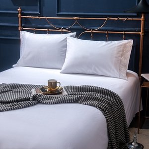 Bán buôn Nữ Hoàng 400-1000tc 4 cái 100 cotton thêu thiết kế Trung Quốc sản xuất tấm ga trải giường bộ đồ giường đặt cho khách sạn - Product Image 5