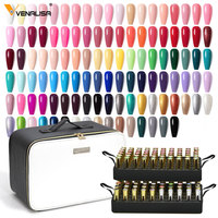 Kit d'apprentissage de vernis à ongles en gel acrylique Venalisa 120 pièces, vernis à ongles en gel UV, vernis à ongles en émail, kit de vernis uniquement pour la Russie