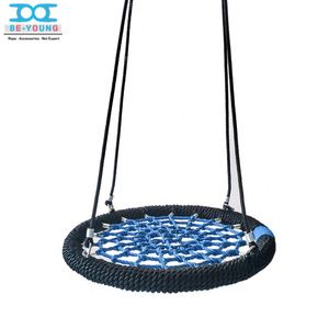 Balançoires robustes pour adultes en plein air enfants nid d'oiseau balançoire en osier parc d'attractions suspendu grande corde ronde - Product Image 1