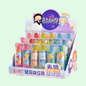 Caramella gommosa dei rossetti del giocattolo della lecca-lecca di forma del rossetto all'ingrosso per la pasticceria dei bambini - Product Image 5