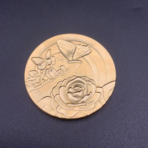 Molde de Pressão Cosmético de Cobre com Design Floral Personalizável para Pó de Sombra com Relevo - Product Image 2