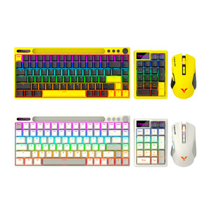 Ensemble <span class=keywords><strong>clavier</strong></span> et <span class=keywords><strong>souris</strong></span> mécaniques sans fil infrarouges RGB K84 à trois modes et trois pièces, interrupteurs personnalisables, mini <span class=keywords><strong>clavier</strong></span> - Product Image 5