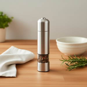 Electric Salt <b>Pepper</b> Mill Stainless Steel Adjustable <b>Grinder</b> Kitchen Seasoning Tool - Product Image 3