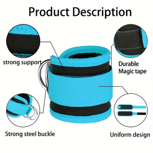 Treinos Aprimorados para Glúteos e Parte Inferior do Corpo, Exercícios de Extensão de Pernas, 1PC Faixas de Tornozelo para Exercícios com Cabos - Product Image 3