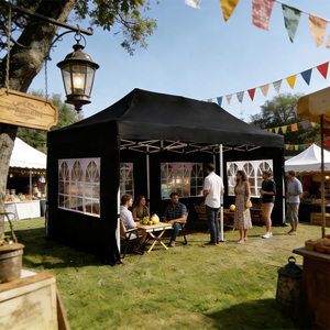 Tenda Pieghevole Pop-up 3x6m Economica con Tessuto Oxford Impermeabile e Antivento per Fiere all'Aperto ed Eventi di Grande Portata - Product Image 4