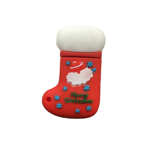 Memoria <span class=keywords><strong>USB</strong></span> de Alta Velocidad con Forma de Bota Promocional de PVC para Regalos de Navidad, Calcetines para Niños, Mujeres y Hombres, 8GB 16GB 32GB 64GB 128GB - Product Image 1