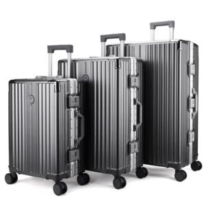 <span class=keywords><strong>Valise</strong></span> à roulettes étanche à cadre en <span class=keywords><strong>aluminium</strong></span> de voyage Ensemble de bagages pour affaires et vacances - Product Image 1