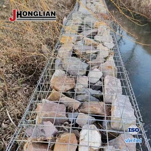 Hàn <span class=keywords><strong>gabion</strong></span> Tường Hộp đá xây dựng gabione dây lưới giỏ mạ kẽm gabions cho hàng rào đá - Product Image 1