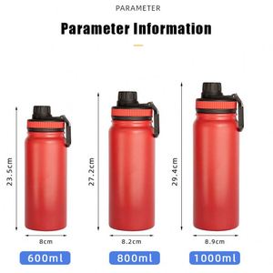 Bouteille d'eau isotherme portable en acier inoxydable 304 de grande capacité pour sports de plein air, avec logo personnalisé, vente en gros, cadeaux promotionnels - Product Image 6