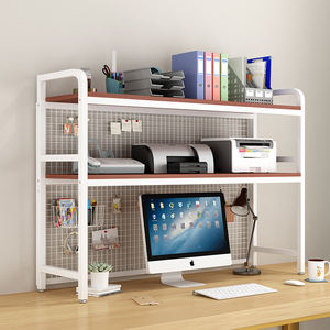 أسعار المصنع المخصصة منخفضة متعددة الطوابق تصميم أبيض رف كتب مكتبي معدني - Product Image 5