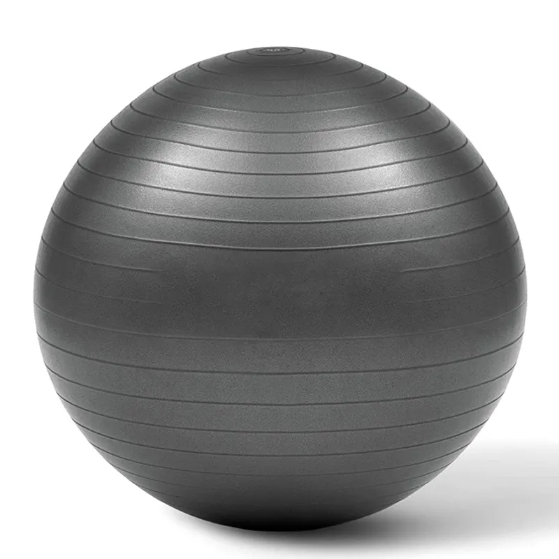 ARTBELL 65cm 95cm anti-burst pilates exercise gym back muscle relax ball pump premium black pvc yoga ball