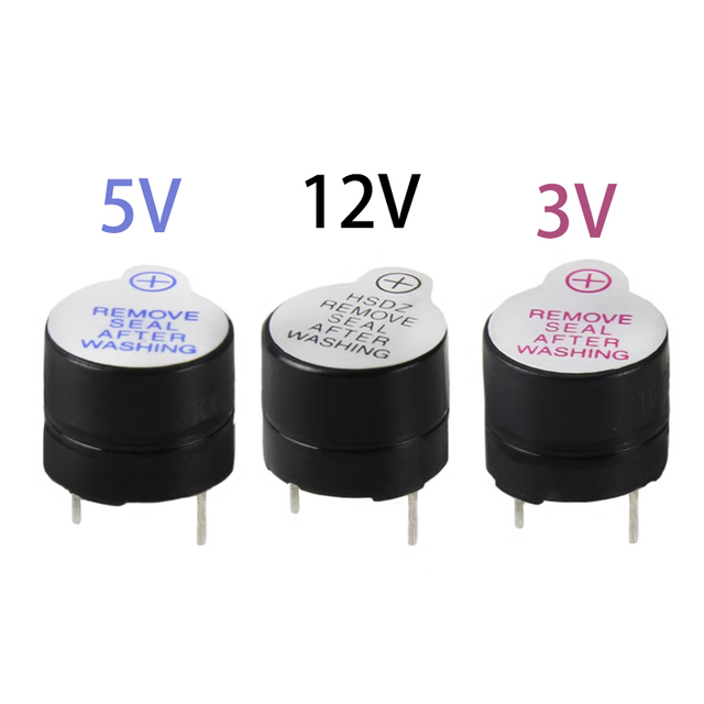 Magnetic Long Continuous Beep Tone Active Buzzer 3V 5V 12V 12095 12*9.5MM