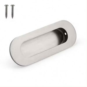 Manija de Puerta Empotrada de Lujo WEKIS, Estilo Moderno, Tirador Oculto para Gabinetes de Cocina, Armarios, Uso en Apartamentos, Acabado Cepillado - Product Image 2