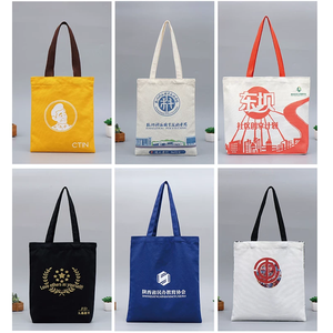 Customized Color Logo Cotton Cloth Stock Recycled Cotton <b>Canvas</b> Shopping Bags Print Blank <b>Tote</b> Grocery Zipper <b>Canvas</b> <b>Totes</b> - Product Image 3