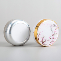 Boîte de crème de fond de teint vide avec Logo personnalisé, boîte de crème Cc vide avec houppette et éponge miroir Compact, vente en gros de 15g