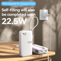 Batterie Li-Polymère TDX TZ20 15W/20W/22.5W/18W à Charge Rapide USB Type-C 10000mAh Portable avec Affichage Numérique LED CE/FCC