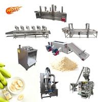 Hoogwaardige roestvrijstalen plantain droog- en maalmachine, grote bananenpoederlijn, industriële automatische meel- en groenteverwerkingsmachine