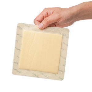 Perban Busa Silikon Steril Perekat Tahan Air dengan Pinggiran Kasa untuk Perawatan Luka Rumah Sakit - Product Image 2