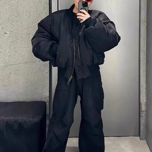 <span class=keywords><strong>Giacca</strong></span> Bomber da uomo di alta qualità personalizzata <span class=keywords><strong>giacca</strong></span> da uomo in Nylon e Nylon nero <span class=keywords><strong>giacca</strong></span> <span class=keywords><strong>oversize</strong></span> in raso per uomo e donna - Product Image 1