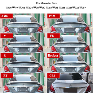 Spoiler Baule W204 Stile PSM in Fibra di Carbonio AMG Diffusore W205 Spoiler W213 W212 per Mercedes Benz Classe <span class=keywords><strong>A</strong></span> <span class=keywords><strong>C</strong></span> <span class=keywords><strong>E</strong></span> CLA - Product Image 3