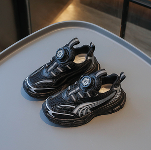 Zapatillas Deportivas Casuales con Hebilla Giratoria y Malla Transpirable para Niños y Niñas, Tallas 27-37 - Product Image 4