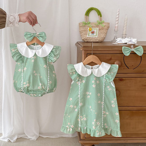Commercio all'ingrosso 25 estivi per bambine e bambine con colletto in pizzo vestito versione a-line per ragazze vestito da donna - Product Image 1