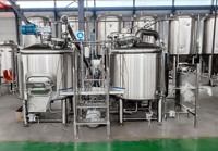 Système de microbrasserie TONSEN 500L 5BBL, équipement de production de bière avec cuve sous pression et pompe contrôlées par PLC, ligne complète