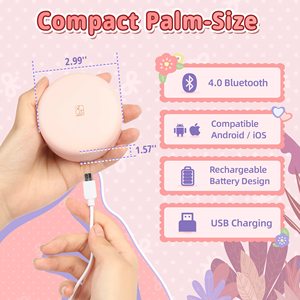 소형 휴대용 무선 감열 라벨 프린터 45mm*15mm (재고용) - Product Image 2