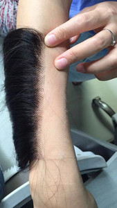Prêt à Expédier HD Mince Dentelle Fermeture 4x4 Délié Naturel Pré Plumé Brut Vietnam Cheveux Os Fermeture Droite Et <span class=keywords><strong>Film</strong></span> Frontal HD - Product Image 6