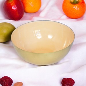 Modern Round <b>Metal</b> <b>Bowl</b> Finished Solid Enameled Iron Serving <b>Bowl</b> for Soup Rice Kitchen Home Wedding Decor salad <b>bowl</b> - Product Image 6