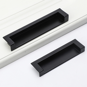 Poignées pour <span class=keywords><strong>porte</strong></span> <span class=keywords><strong>coulissante</strong></span> dissimulée en alliage de Zinc, pour armoire, <span class=keywords><strong>placard</strong></span> de maison - Product Image 1