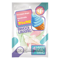 High Quality Colorful Ice Cream Cone Marshmallow Sweet Cotton Candy Wholesale for Carnival Event Dessert Use