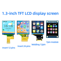 1,3 Zoll 240x240 ST7789P3 TFT IPS LCD-Anzeigemodul mit SPI 4W Schnittstelle 7/12/24-Pin Einsteck-Schweißanschluss