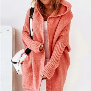 Sweaters Women Long Cardigan Batwing Sleeve Asymmetric Hem Loose Plus Size Sweater Casual Sweater Knit Tops