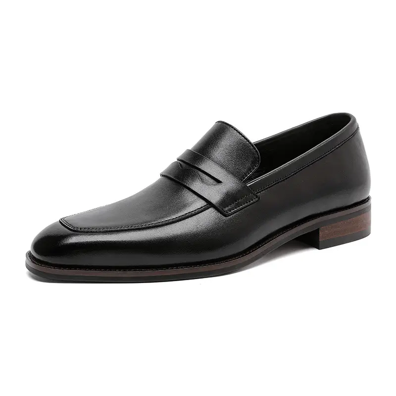 Luxe Slip On Dress Shoes Heren Echt Lederen Italiaanse Loafer Schoenen Voor Heren Zwart Bruin Merk Formele Oxford Heren Vrijetijdsschoenen