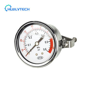 เกจวัดความดันตามแนวแกนเรเดียลทนทานต่อแรงกระแทกทำจากสเตนเลสบำบัดน้ำพร้อมซีรีย์ ytn คุณภาพสูง - Product Image 3