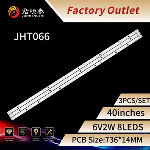 JHT066 tira de retroiluminación de <span class=keywords><strong>TV</strong></span> <span class=keywords><strong>LED</strong></span> superventas con 8LED uso para tiras de <span class=keywords><strong>TV</strong></span> B82EC E395DM1000 originales de 40 pulgadas - Product Image 4