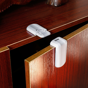 Serrure de sécurité Libérez la liberté Serrures d'armoire à l'épreuve des enfants Serrure de <span class=keywords><strong>tiroir</strong></span> en plastique Sécurité pour divers scénarios d'application - Product Image 5