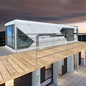 Bin configuration haut de gamme maison moderne mobile préfabriquée capsule anti-ouragan petite maison