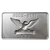 Plaque d'immatriculation en aluminium gaufré Aigle, édition 250e anniversaire Wanfeng USA, finition brillante, épaisseur 0,3-1 mm, vente en gros directe usine